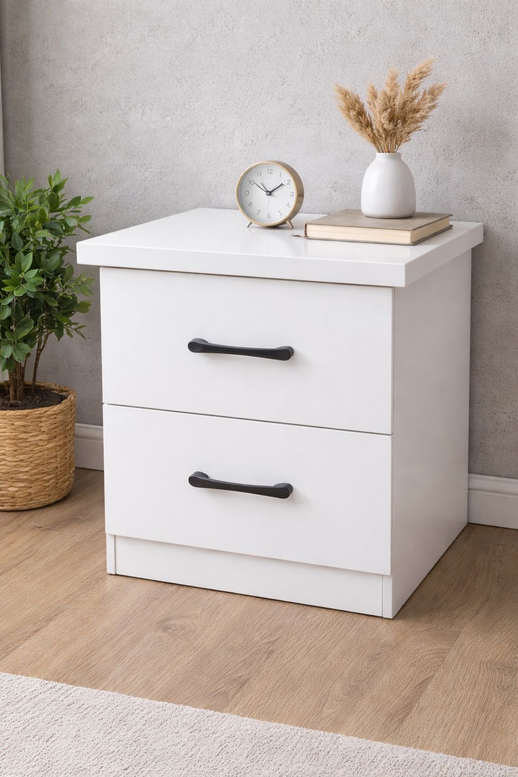 🛏️ 2 Mesita de Noche de 2 Gavetas – (Cod.86121) ~*Color BLANCO*~

💰RD$4,995