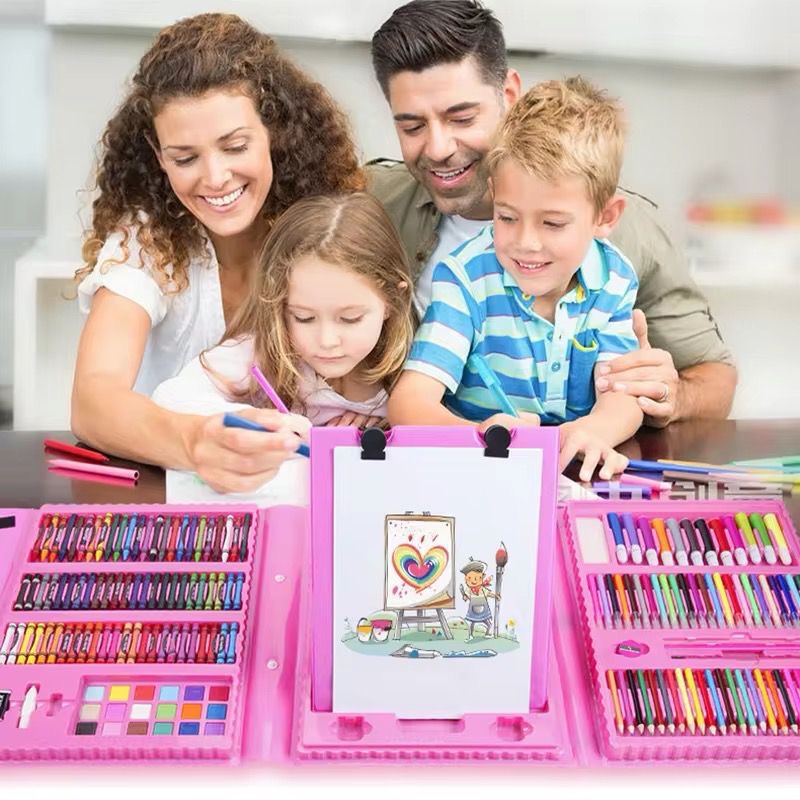 🎨 Super Mega Art Set 208 piezas – ¡La herramienta perfecta para dejar volar la imaginación en esta vuelta a clases! 🏫✏️