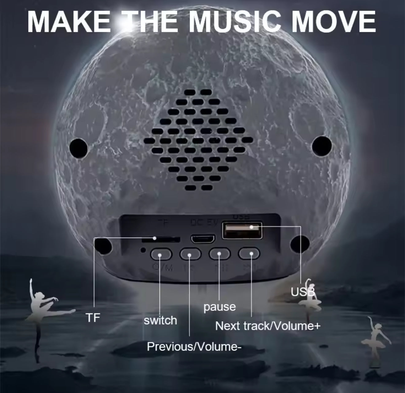 🚀✨ Bocina Astronauta Flotante con Luz LED 3D (Modelo Y-598) ✨🚀

💰RD$1,995