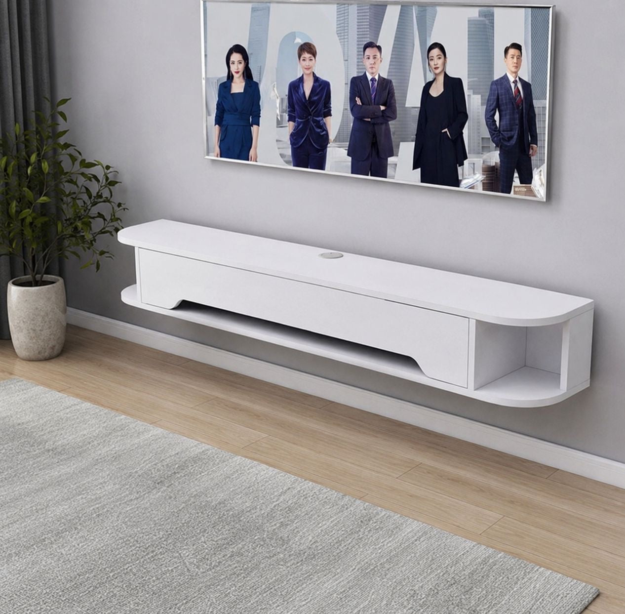 ✨📺 MUEBLE DE TV FLOTANTE MINIMALISTA – ELEGANCIA Y ORDEN PARA TU SALA ✨📺 (Cod. RC-23-26 Blanco)

💰RD$4,495 

📐 Medidas:
• Largo: 130 cm
• Fondo: 24 cm
• Alto: 20 cm