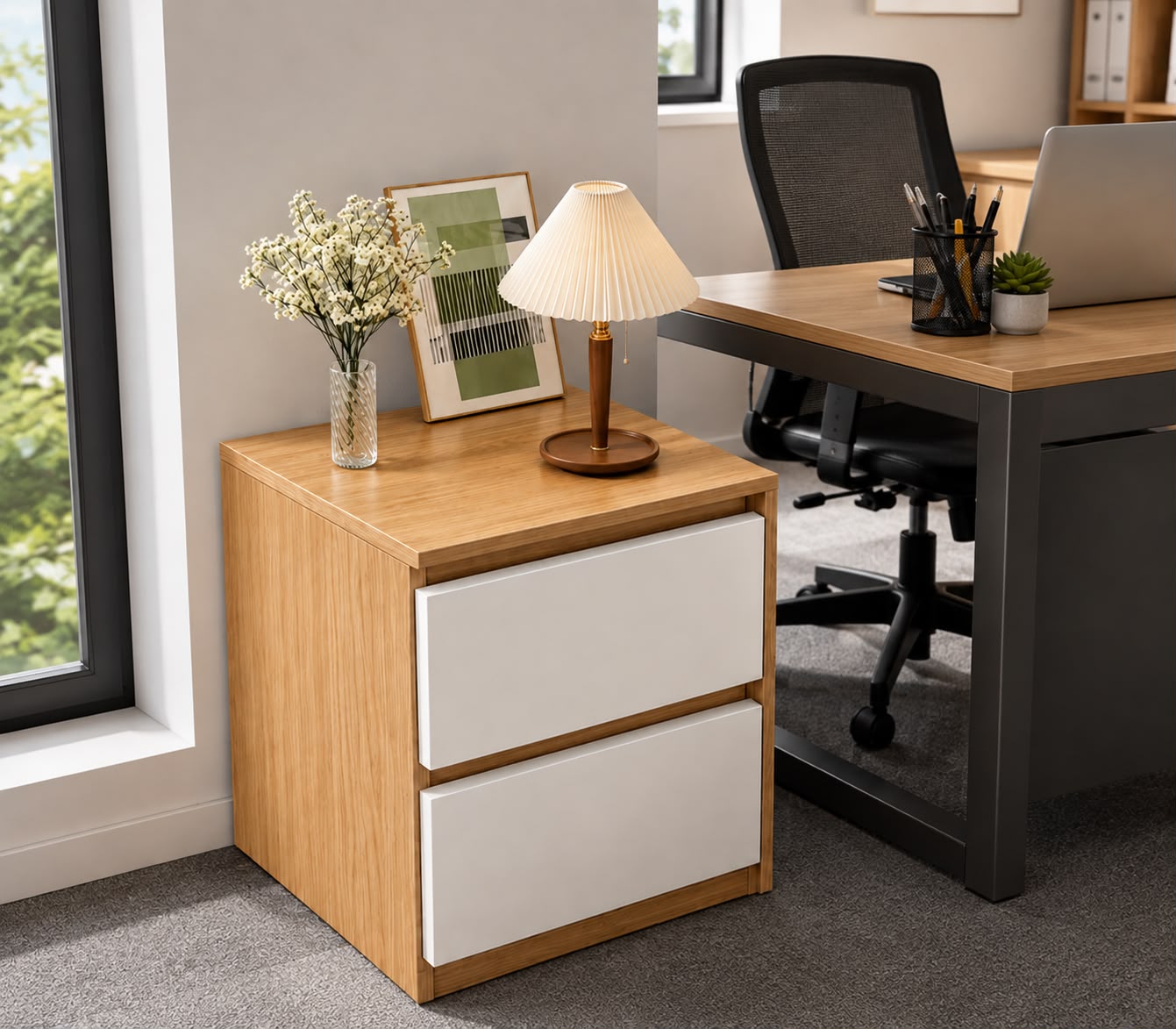 🛏️✨ MESITA DE NOCHE MODERNA 2 GAVETAS – ELEGANCIA Y FUNCIONALIDAD EN TU HABITACIÓN ✨🛏️

🆔 Cod. 285202 AMARILLO 

💰 RD$1,995

📏 Medidas: 40x30 cm