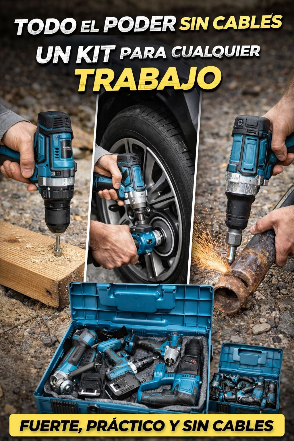 🔧⚡ KIT DE HERRAMIENTAS INALÁMBRICAS MULTIFUNCIÓN – TODO EN UN SOLO MALETÍN ⚡🔧
COD HD-0522

💰RD$8,995