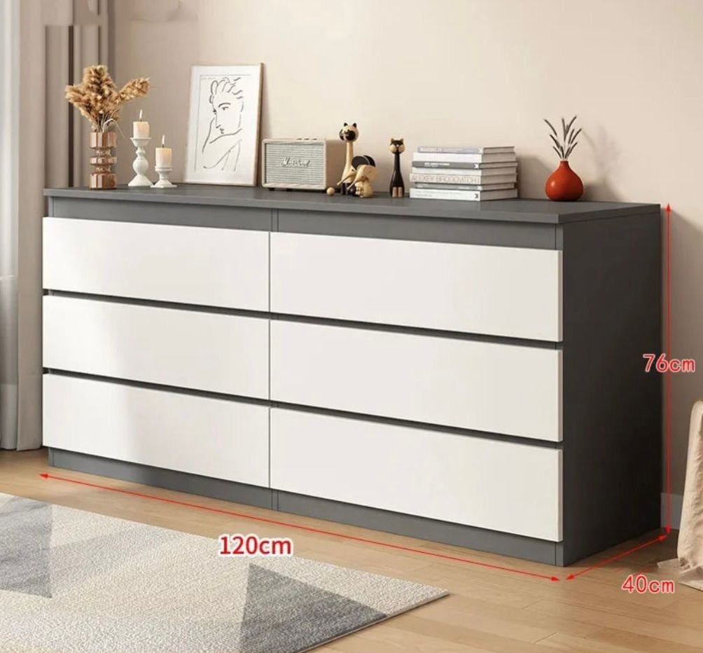 🧺 Gavetero Armario de Almacenamiento con 6 Cajones Color Gris – Organización Práctica. (Cod. 80025-4)

💰RD$5,995