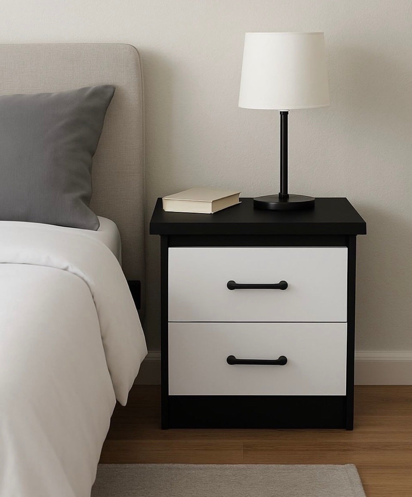 🛏️ 2 Mesita de Noche de 2 Gavetas  – (Cod.86131) ~*Color Amarillo*~

💰RD$4,995