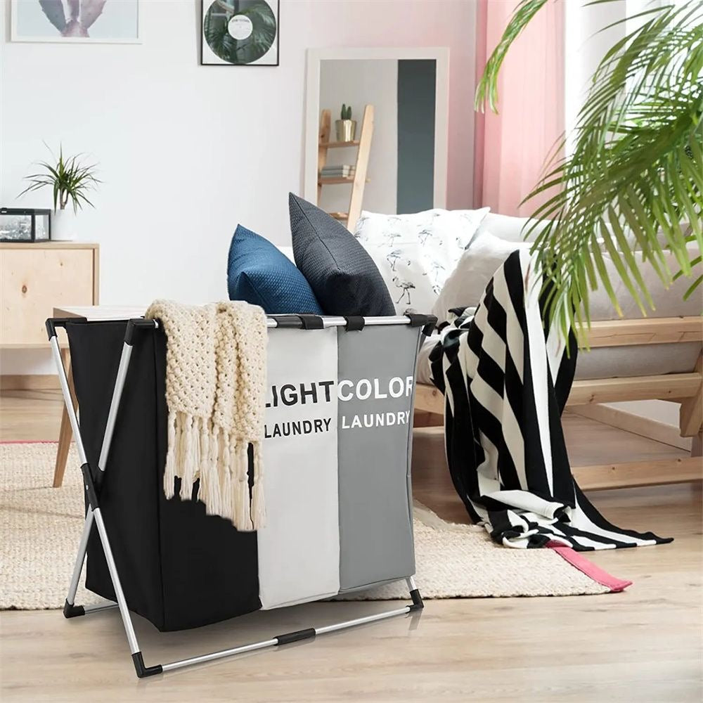 Cesta Triple para Ropa (Cod.65-12)