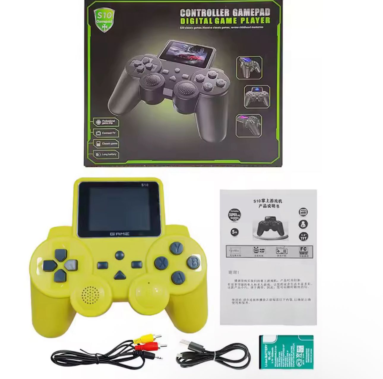 🎮 Consola Portátil S10 – Retro Gamepad 520 en 1 (Cod. S10)
