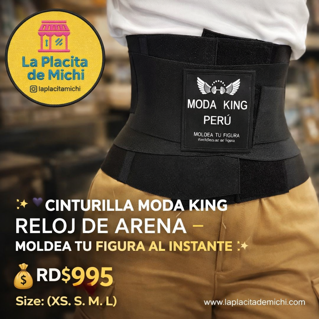 ✨🖤 CINTURILLA MODA KING  RELOJ DE ARENA – MOLDEA TU FIGURA AL INSTANTE 🖤✨

💰RD$995 

- Size: ( XS. S. M.  L)