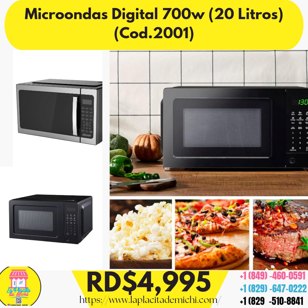 Microondas Digital 700w (20 Litros) (Cod.2001)