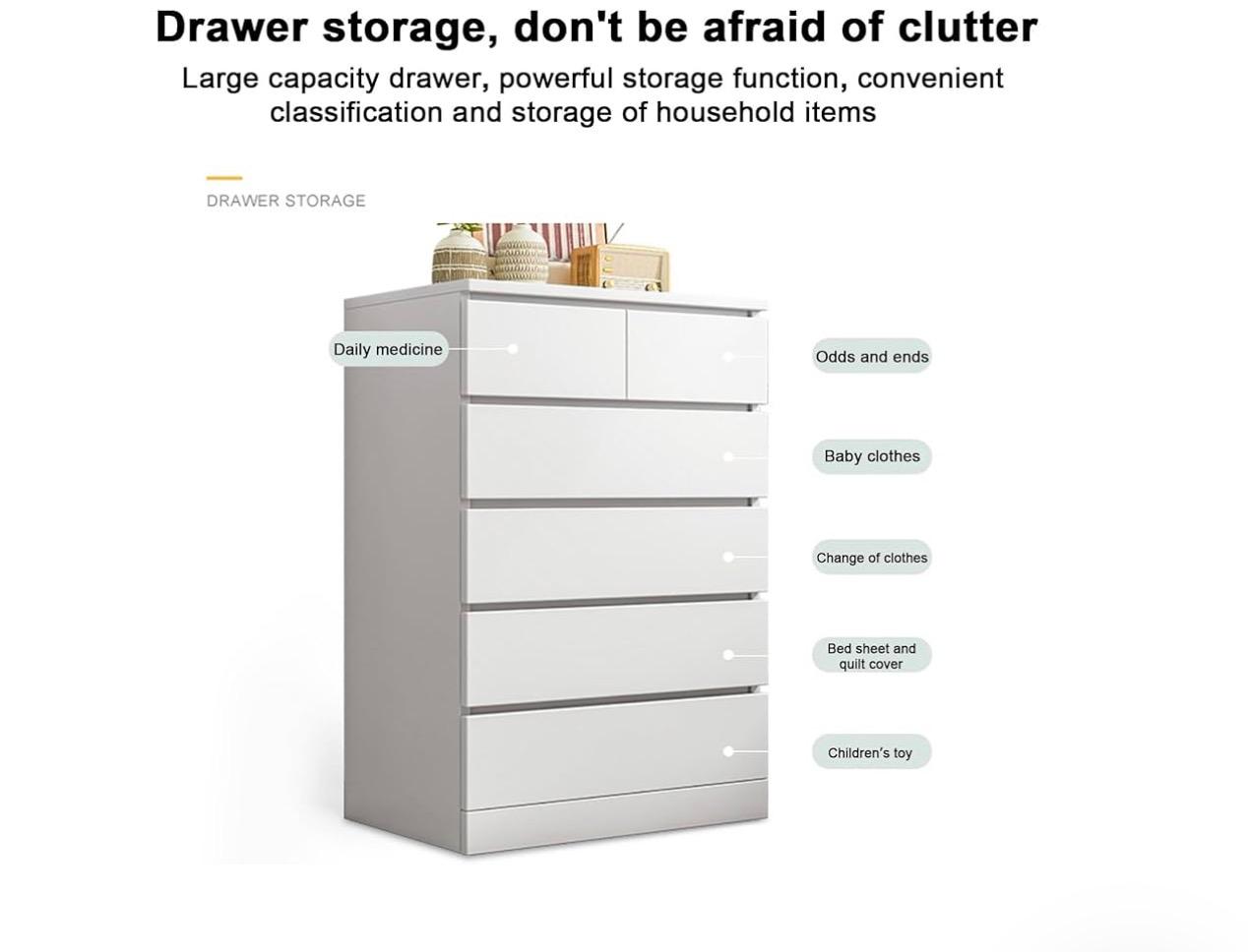 Closet Moderno 6 Gavetas – Blanco Premium (Alta Capacidad) (Cod.250100)
💰RD$4,995