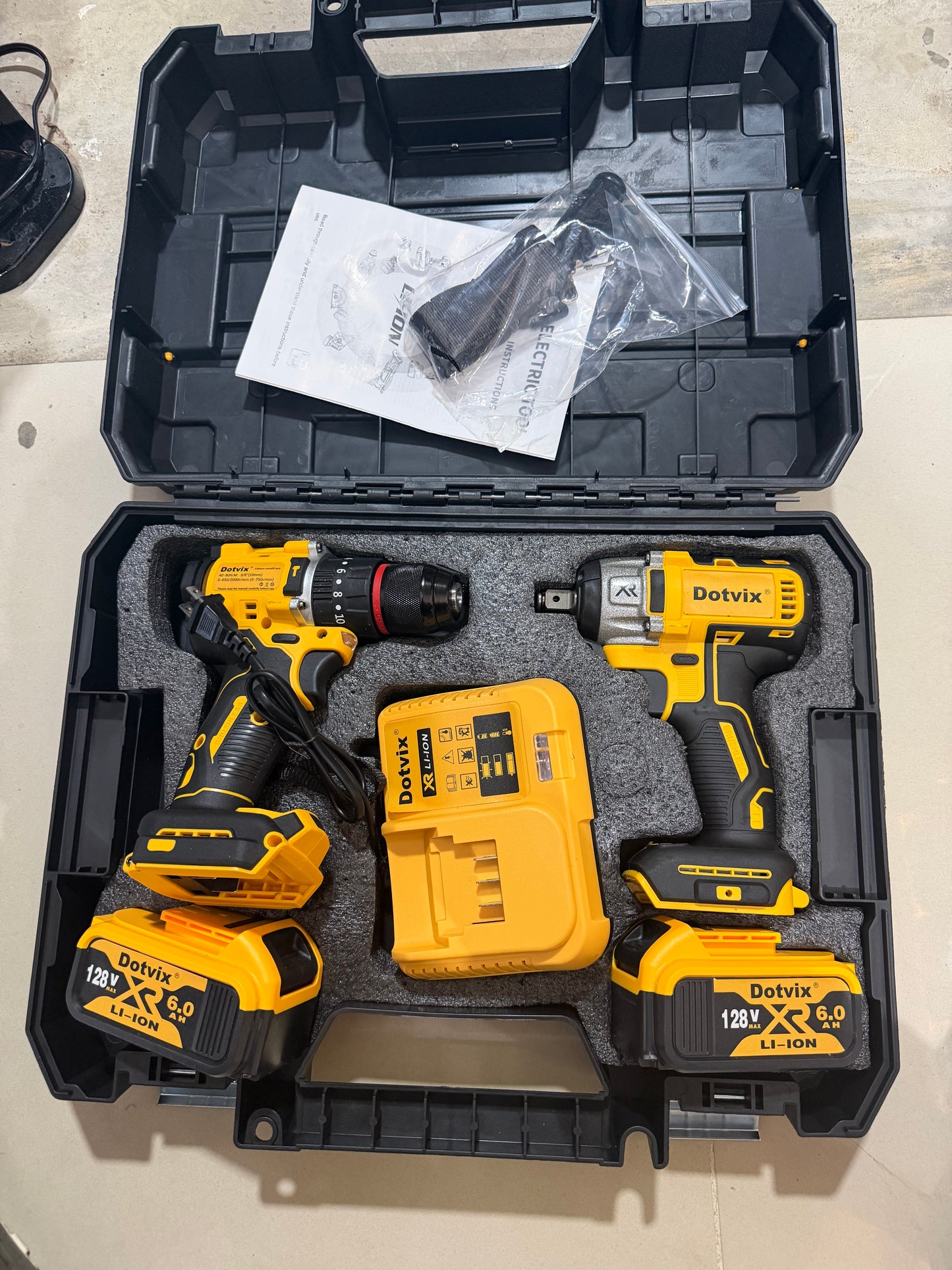 🔧⚡ KIT DE HERRAMIENTAS INALÁMBRICAS DOTVIX 128V XR – POTENCIA PROFESIONAL EN TUS MANOS ⚡🔧
COD AM-407

💰RD$4,995