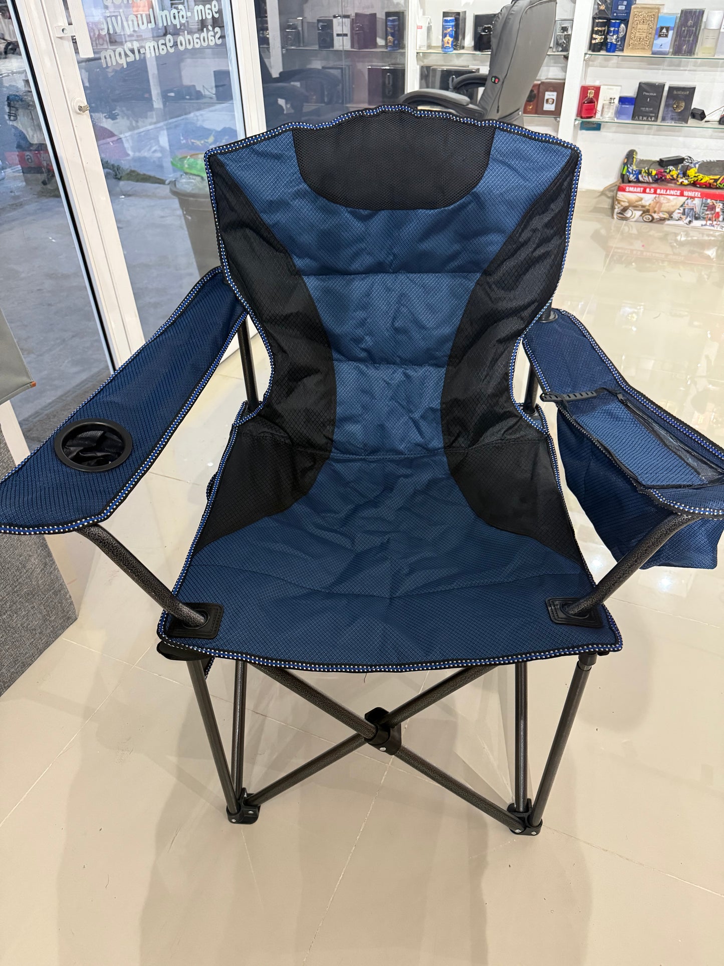 🪑✨ ¡Tu compañera ideal para cualquier aventura! ✨⛺

Silla Plegable para Camping con Portavasos, Bolsillos Laterales Y Nevera de abraso 🌲