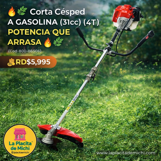 🔥🌿 Corta Césped de 5 Pies A GASOLINA (31cc) (4T ) – POTENCIA QUE ARRASA 🌿🔥 (Cod.800-88506) 

💰RD$5,995