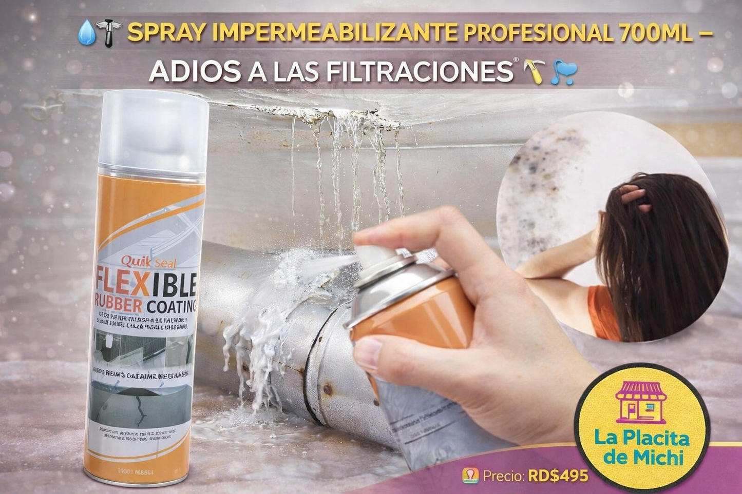 💦🛠️ SPRAY IMPERMEABILIZANTE PROFESIONAL 700ML – ADIÓS A LAS FILTRACIONES 🛠️💦

💰 Precio: RD$495