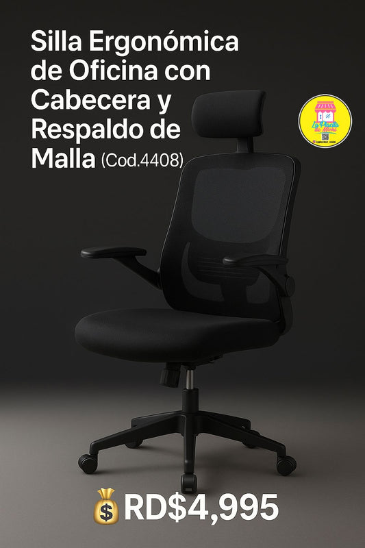 🪑 Silla Ergonómica de Oficina con Cabecera – Confort y Estilo para tu Día.
📦 Código: 4408