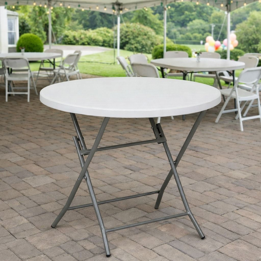 🪑✨ Mesa Redonda Plegable Multiuso 120×120 cm ✨🪑 (Cod. ZDZ8120)

💰RD$4,495