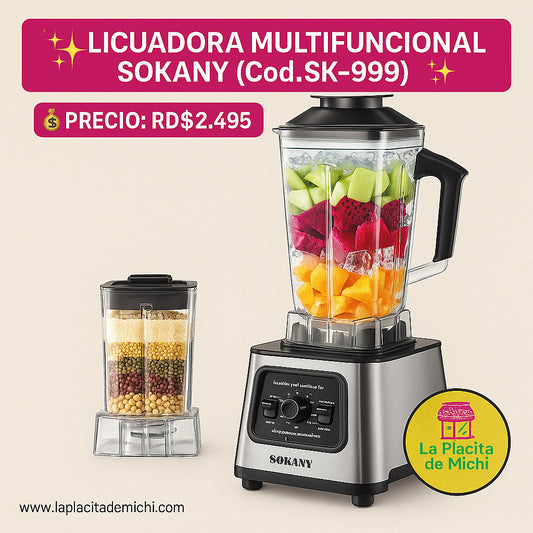 Licuadora de 9 Velocidades (2 en 1) Código sk-999
