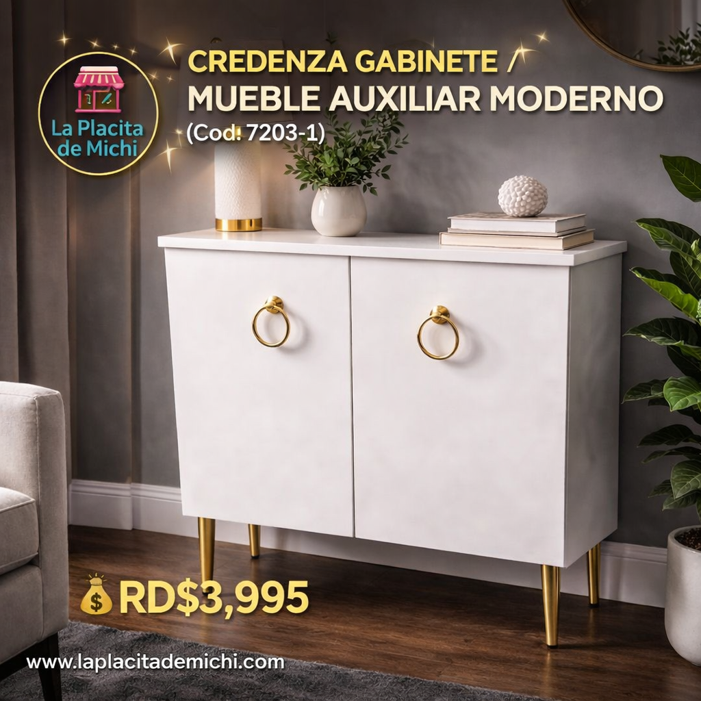 ✨ CREDENZA GABINETE DE 2 PUERTAS / MUEBLE AUXILIAR MODERNO ✨(Cod. 7203-1)

💰RD$3,995