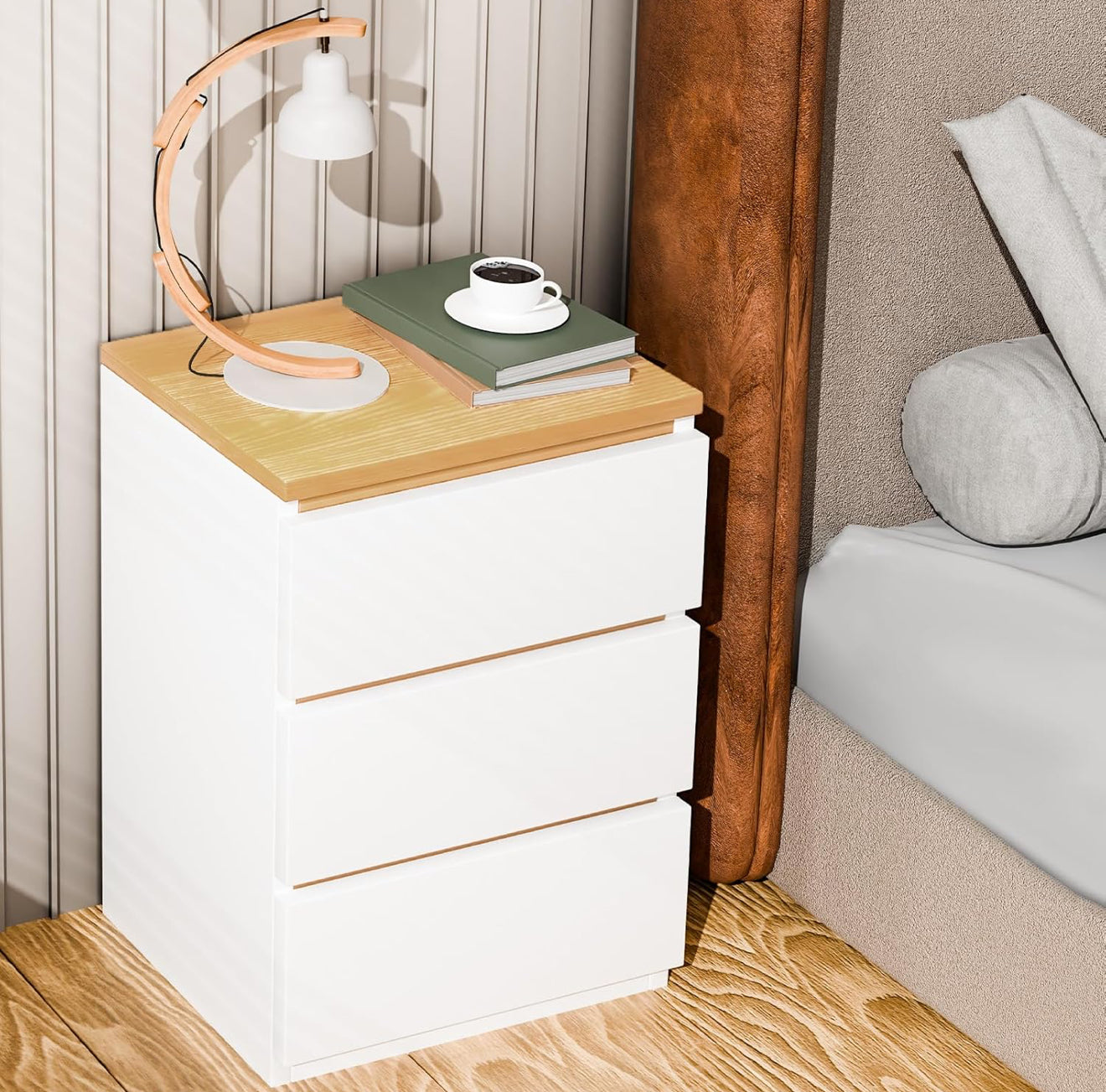 🛏️ Mesita de Noche de Color Madera y Blanca – Elegancia y Funcionalidad en Cada Rincón
(Cod.283276)