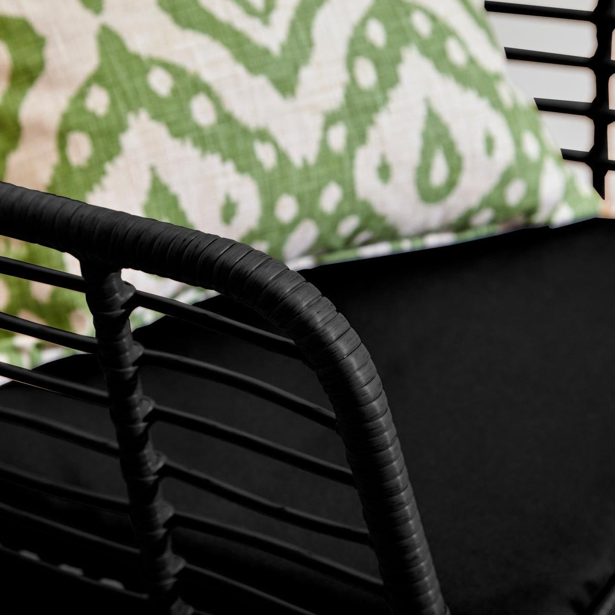 🪑 Sofá Moderno de Interior y Exterior en Ratán Sintético Color Negro ⚫️
💰RD$22,495