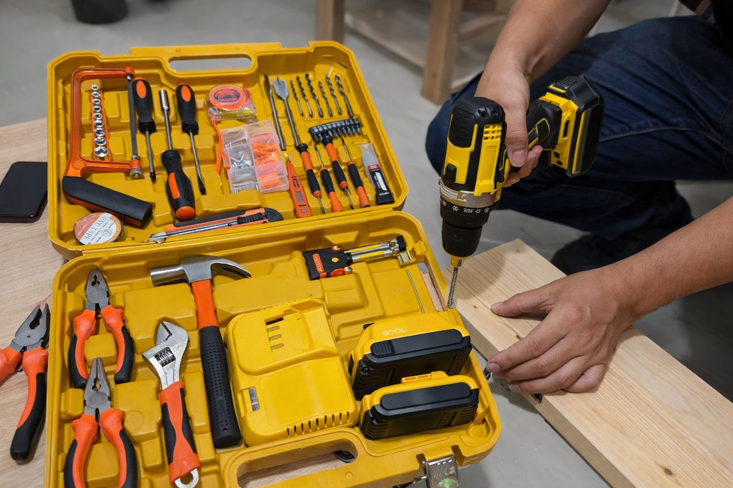 🔧⚡ KIT DE HERRAMIENTAS ELÉCTRICO INALÁMBRICO – TODO LO QUE NECESITAS EN UN SOLO MALETÍN ⚡🔧( COD. 406)

💰RD$3,995