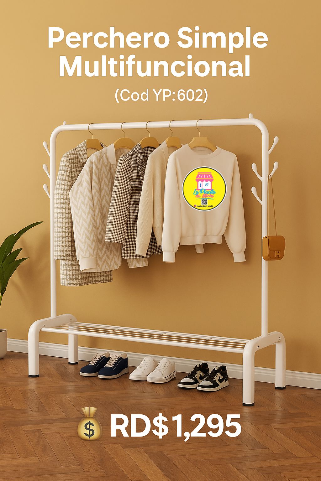 Perchero Simple Multifuncional  (Cod YP:602)