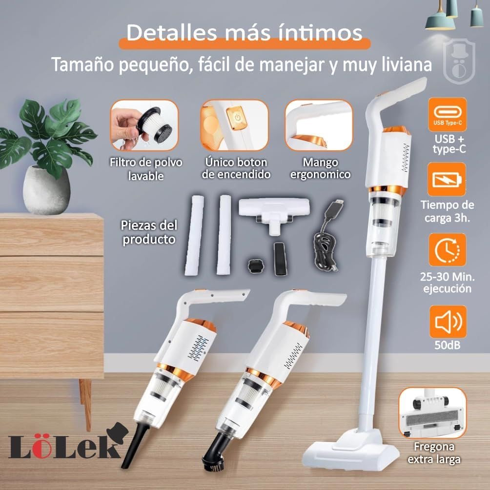 Aspiradora  Recargable De Mano 3 en 1  *8500pa*