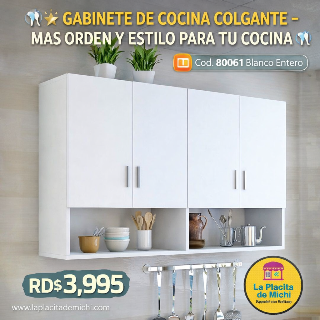 🍽️✨ GABINETE DE COCINA COLGANTE – MÁS ORDEN Y ESTILO PARA TU COCINA ✨🍽️

🆔 Cod. 80061 Blanco Entero

💰 RD$3,995