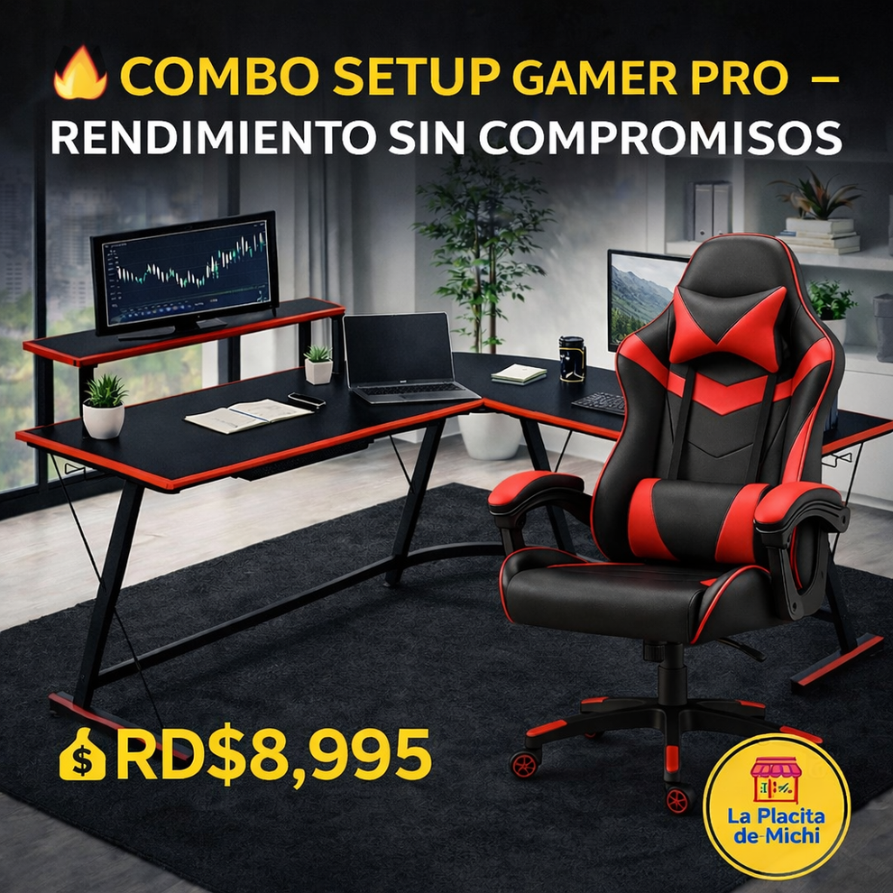 🔥 COMBO SETUP GAMER PRO – RENDIMIENTO SIN COMPROMISOS 🔥 🖥️ Escritorio ...