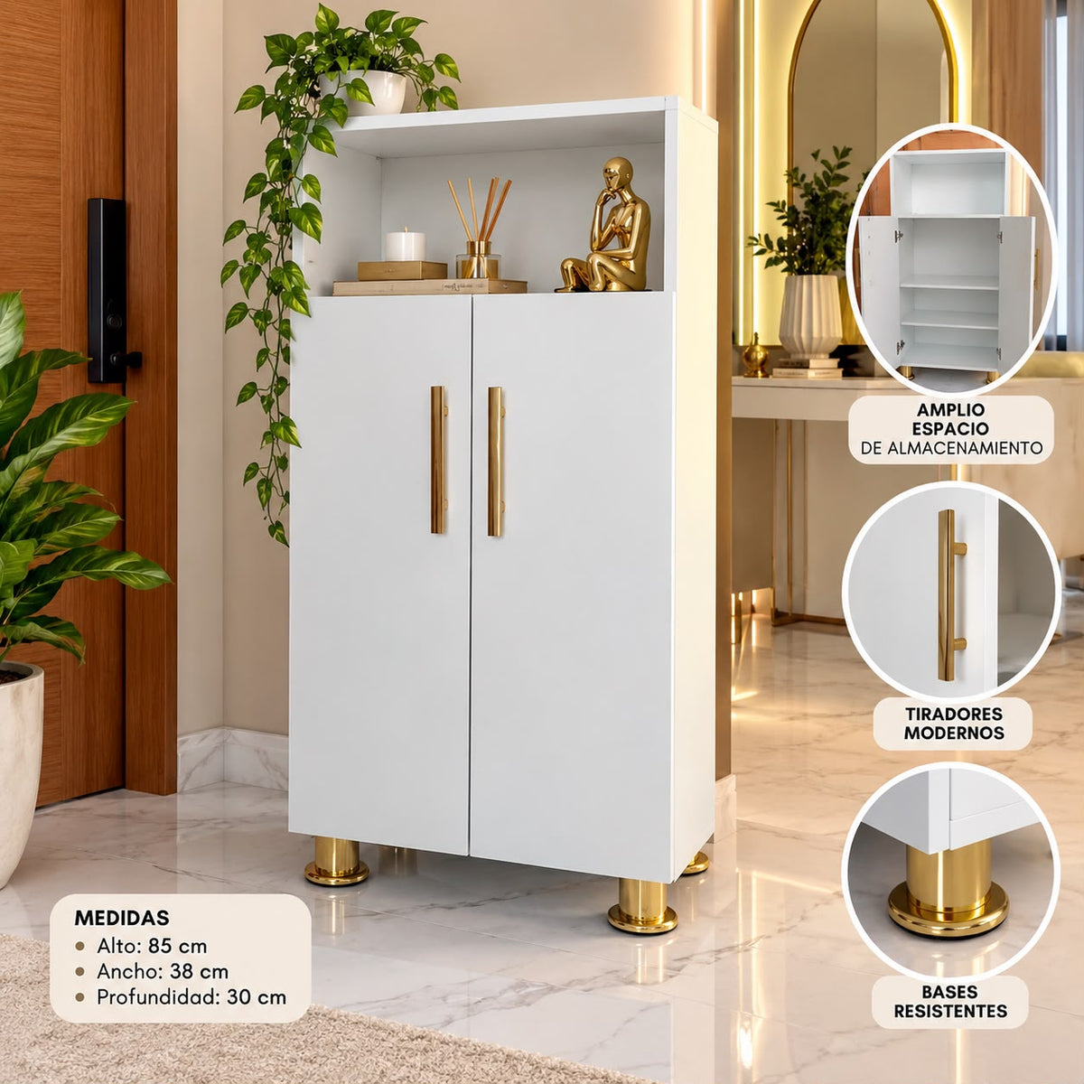 ✨🗄️ CAFETERA GABINETE ORGANIZADOR MULTIFUNCIONAL – COMPACTO, MODERNO Y ELEGANTE 🗄️✨(Cod. 001 BLANCO) 

💰RD$4,495 

📐 85 × 38 × 30 cm (Alto × Ancho × Profundidad)

- Material: HIDROFUGO (Producto Armado