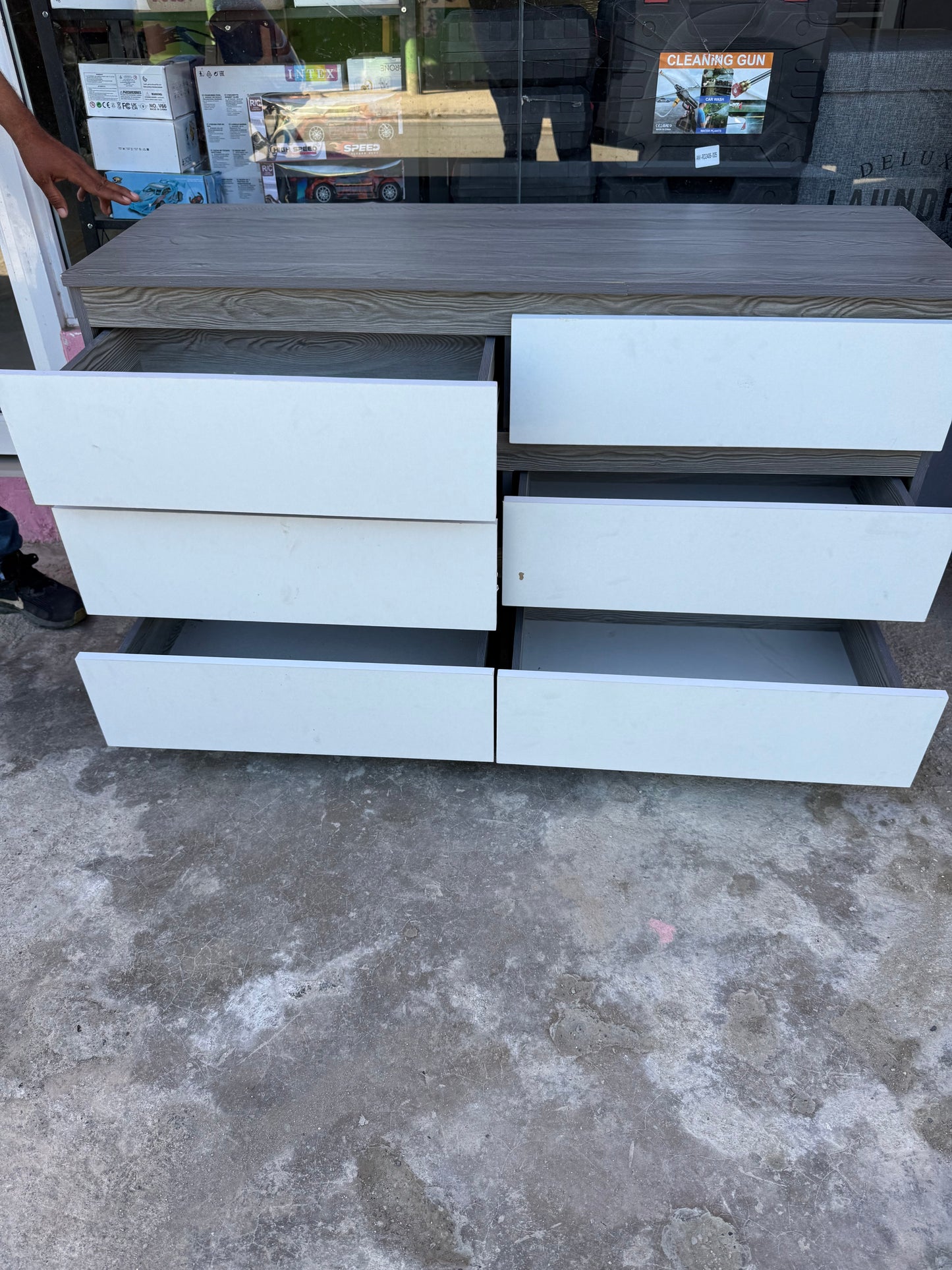 🧺 GAVETERO ARMARIO DE ALMACENAMIENTO – 6 CAJONES | BLANCO 🆔 Cod. 80025-2

💰 RD$5,995

📐 Medidas 
• Ancho: 120 cm
• Alto: 98.6 cm
• Fondo: 40 cm
