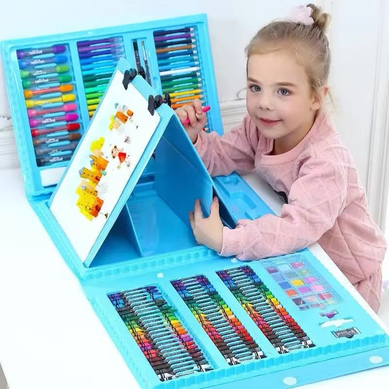 🎨 Super Mega Art Set 208 piezas – ¡La herramienta perfecta para dejar volar la imaginación en esta vuelta a clases! 🏫✏️