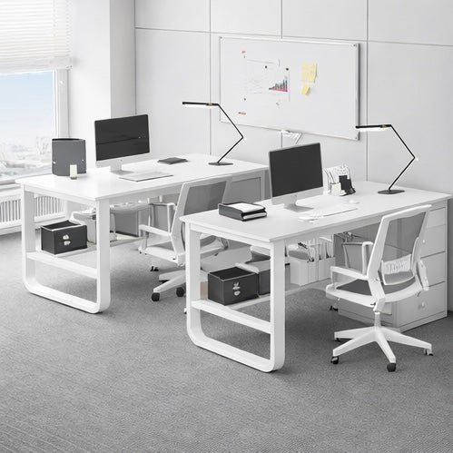 🪑💼 Mesa  Blanca de Oficina Moderna con Estantería y 3 Cajones 📌 (Cod. 283269)

💰 RD$3,995