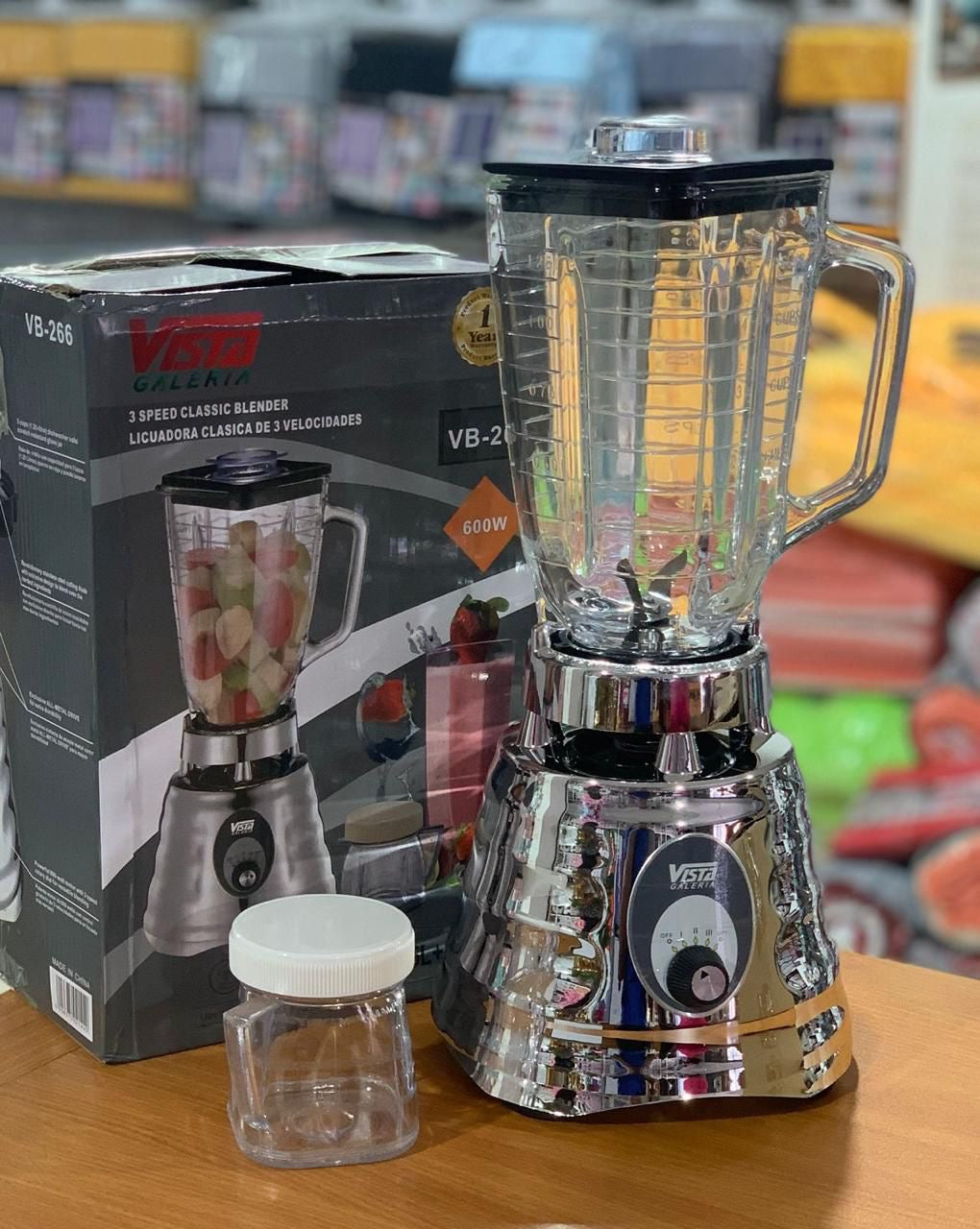 Licuadora de Cristal (600w) (Cod.Vb-266)