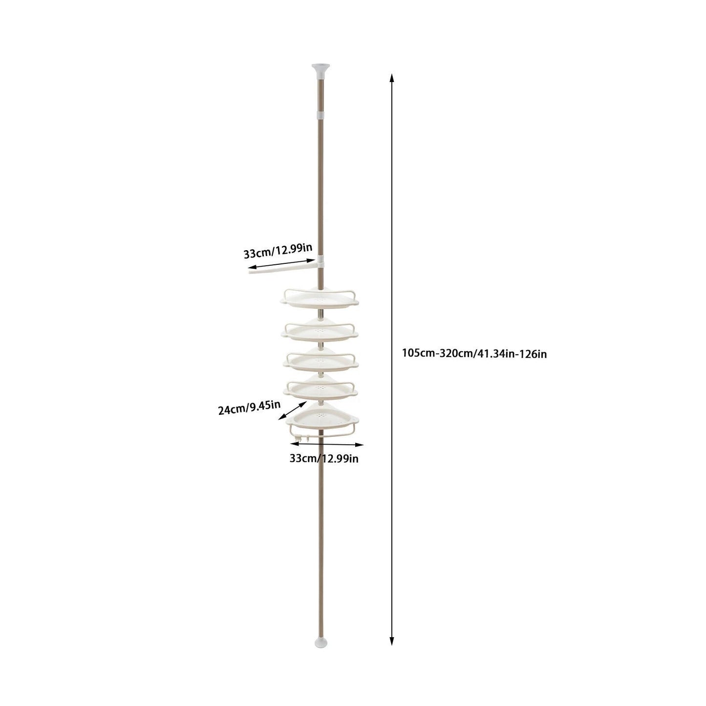 🚿 Organizador Esquinero Extensible para Ducha
✨ (Cod. SH-202)

💰RD$1,295