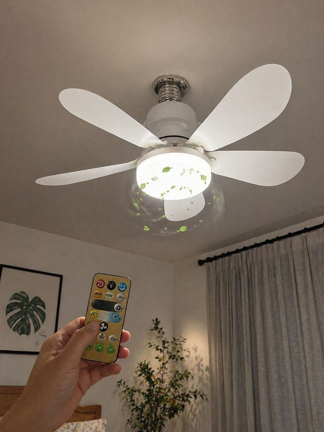 ✨ Ventilador con Lámpara LED 2 en 1 (Cod. 1878 40W)✨ 

💰RD$1,495