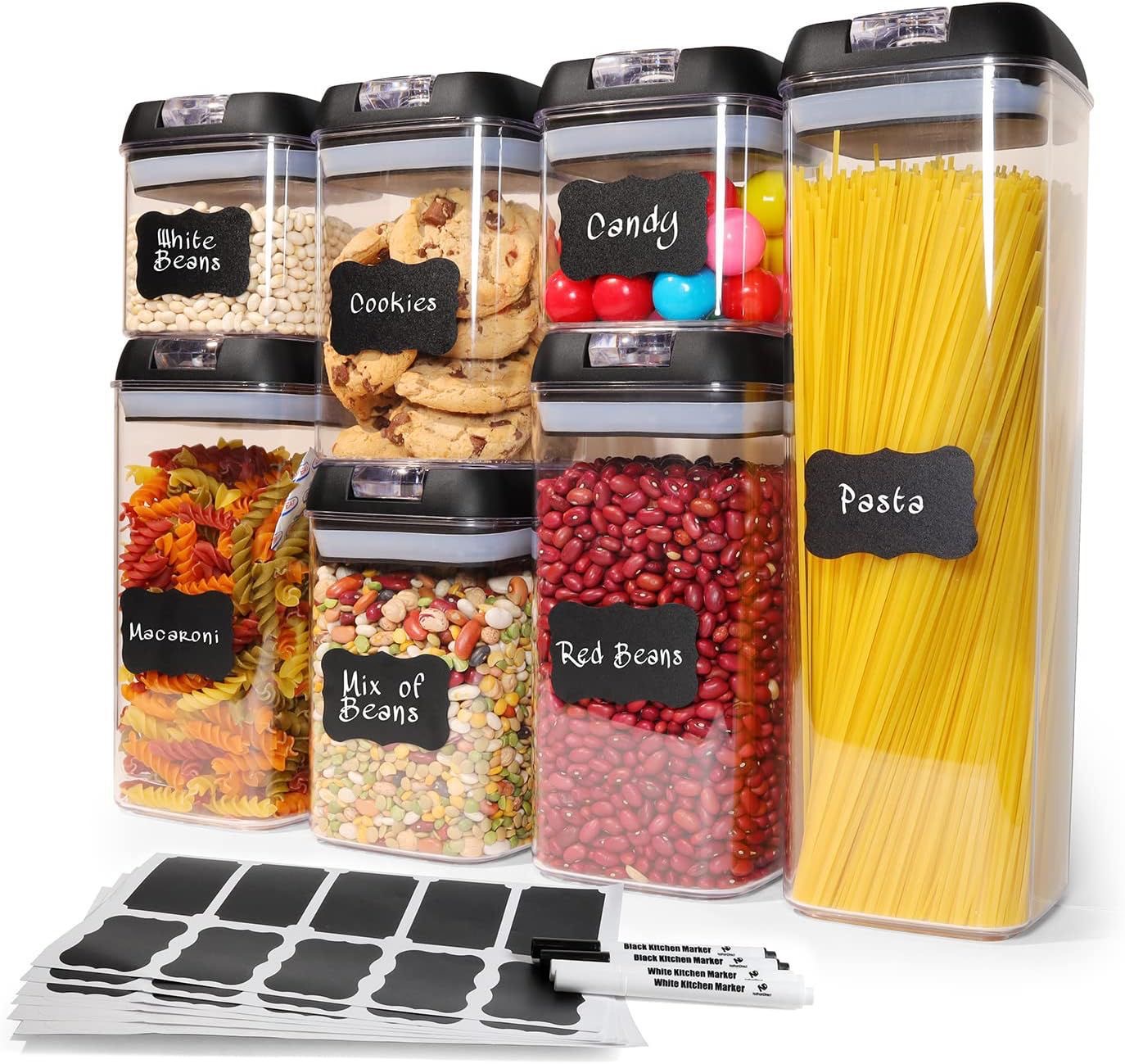 🥳✨ Set de Envases Organizadores Herméticos  7 en 1 ✨🥳

¡Despídete del desorden en tu cocina y mantén tus alimentos siempre frescos! 🥖🍪🍬