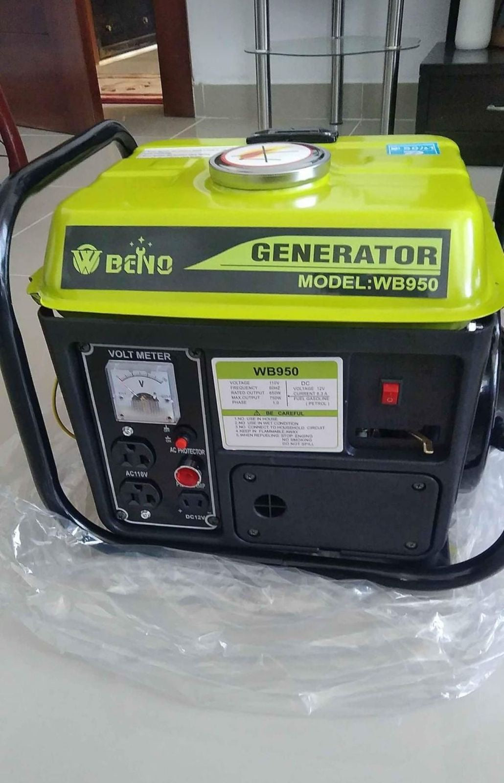 ⚡🔋 Planta Eléctrica Portátil BENO WB950 🔋⚡(750w)
¡Luz garantizada donde la necesites!

💰 RD$7,995