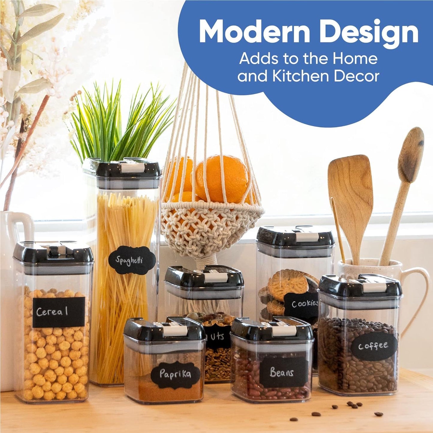 🥳✨ Set de Envases Organizadores Herméticos  7 en 1 ✨🥳

¡Despídete del desorden en tu cocina y mantén tus alimentos siempre frescos! 🥖🍪🍬