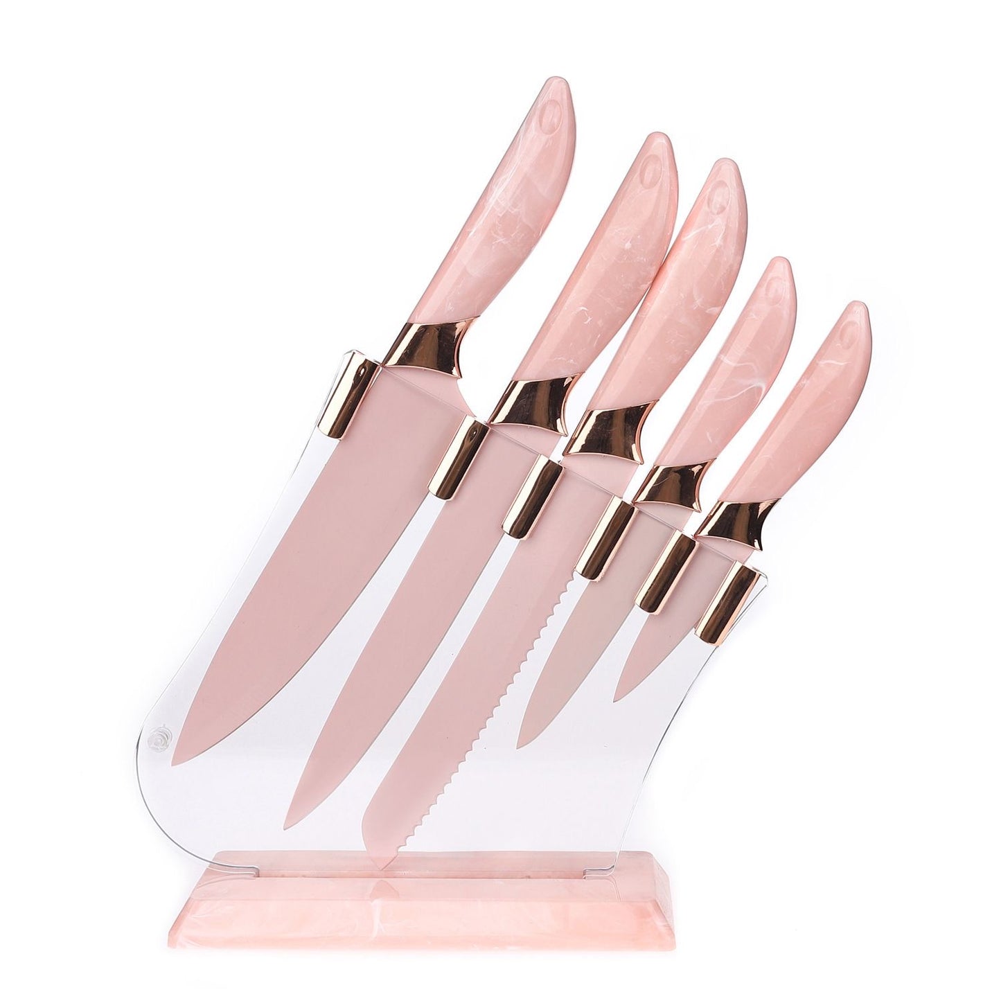 Juego de cuchillos con Base (5en 1) (Cod.-012)