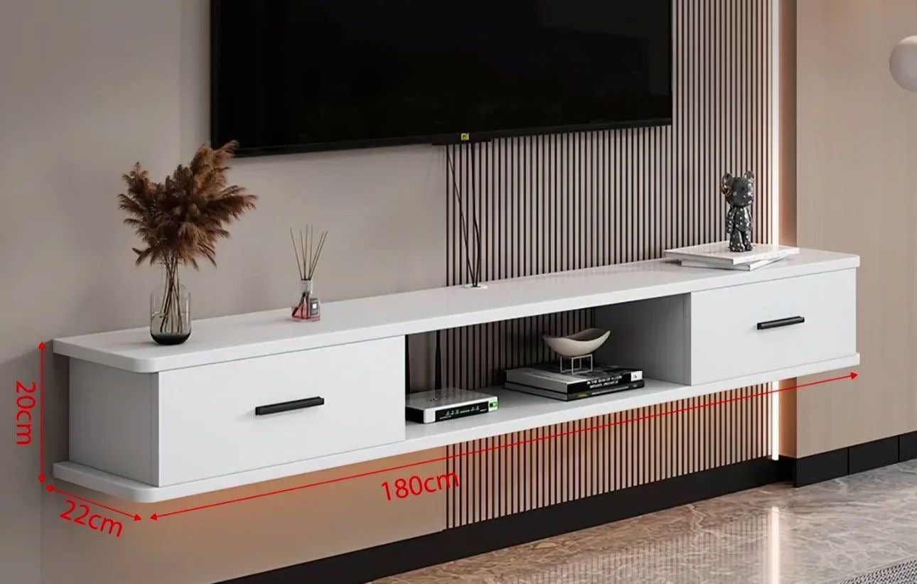 🖥️✨ Mueble para TV Minimalista con Gavetas – Diseño Moderno y Funcional ✨🖥️
(🆔 Cod. 25102-1 Blanco Entero)
📏 Medidas: 180 × 22 × 20 cm

💰 Precio: RD$4,995