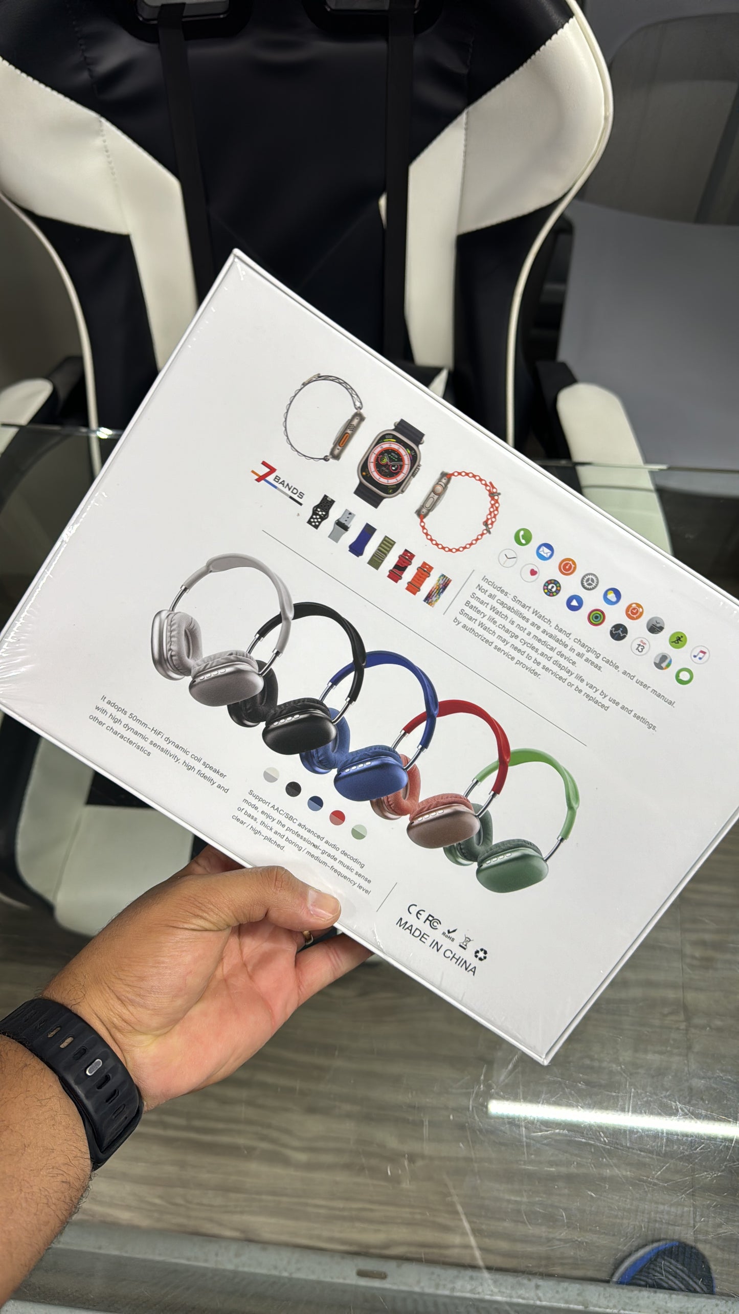 Reloj + 7 Correas Diferentes + Audífonos 🎧 P9 Ultra 2