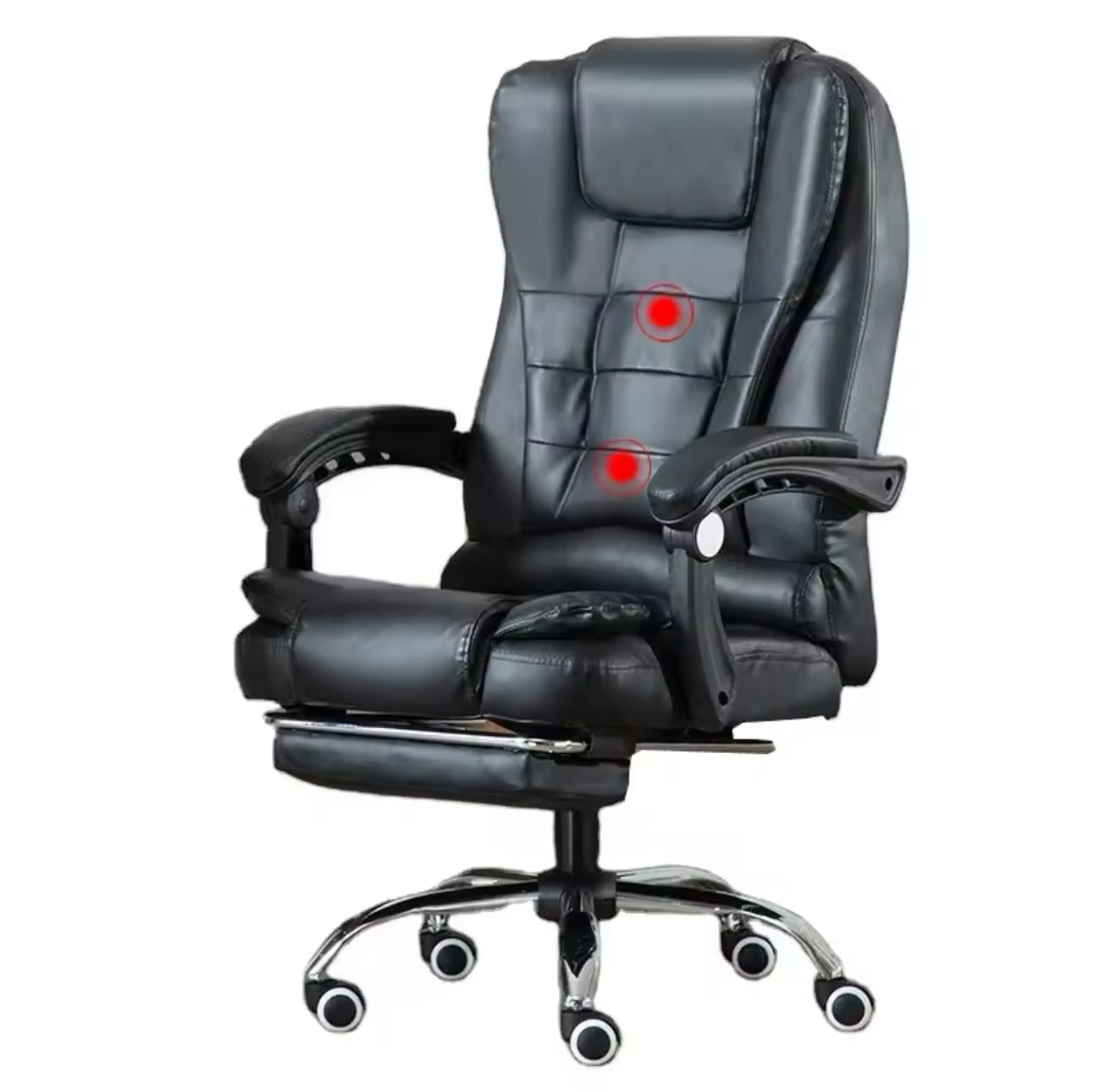 Silla Ejecutiva Con Masajeador y Reposa Pies