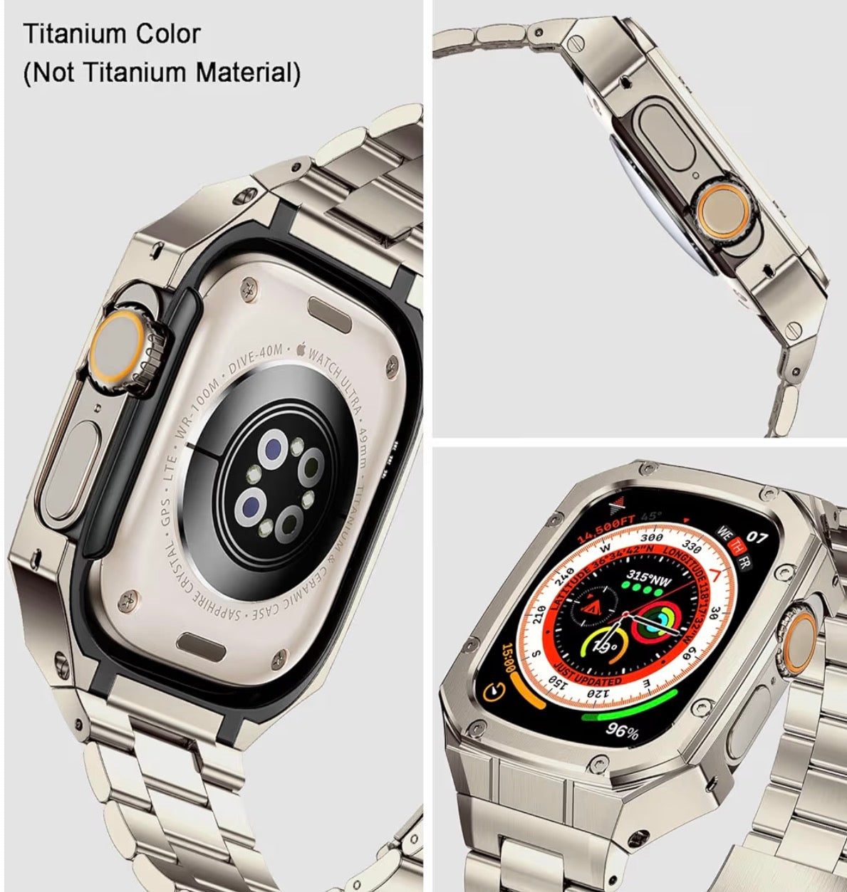 Correa de Acero Inoxidable con Estuche Metálico integrado para Apple Watch Ultra (49 mm)

💰RD$2,495