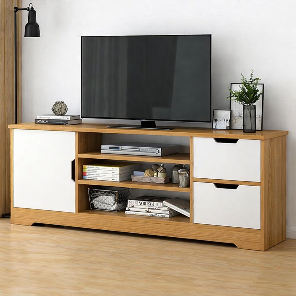 ⭐ Mueble de TV  Blanco con Color 🪵 Amarillo de 120*30*42cm | Lazada PH (Cod.283291-2) 
💰RD$3,495