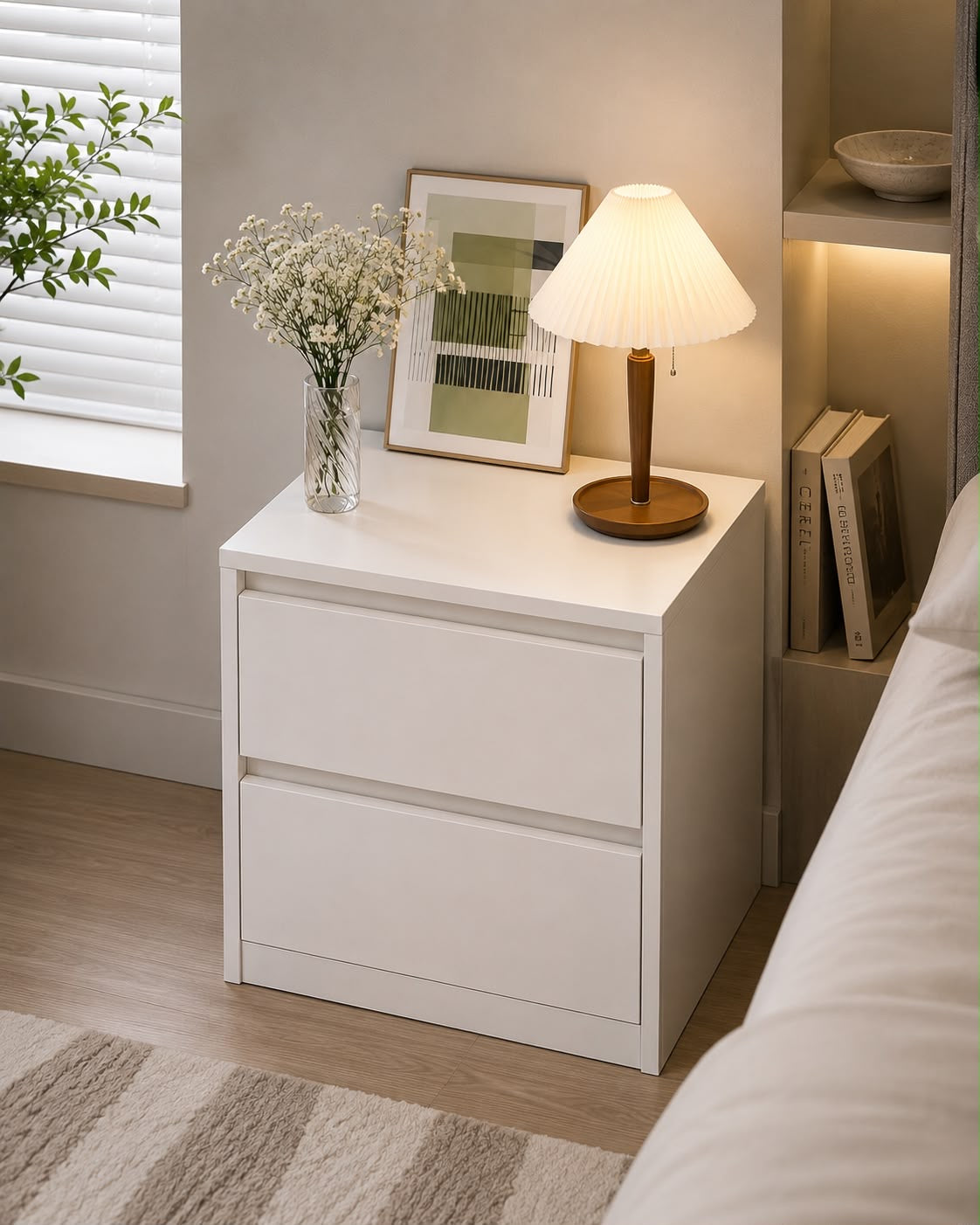 🛏️✨ MESITA DE NOCHE MODERNA 2 GAVETAS – ELEGANCIA Y FUNCIONALIDAD EN TU HABITACIÓN ✨🛏️

🆔 Cod. 285201 BLANCO

💰 RD$1,995

📏 Medidas: 40x30 cm