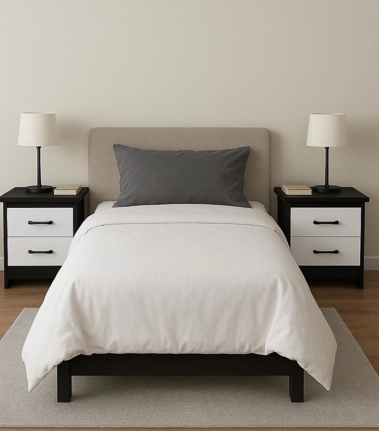 🛏️ 2 Mesita de Noche de 2 Gavetas  – (Cod.86131) ~*Color Amarillo*~

💰RD$4,995