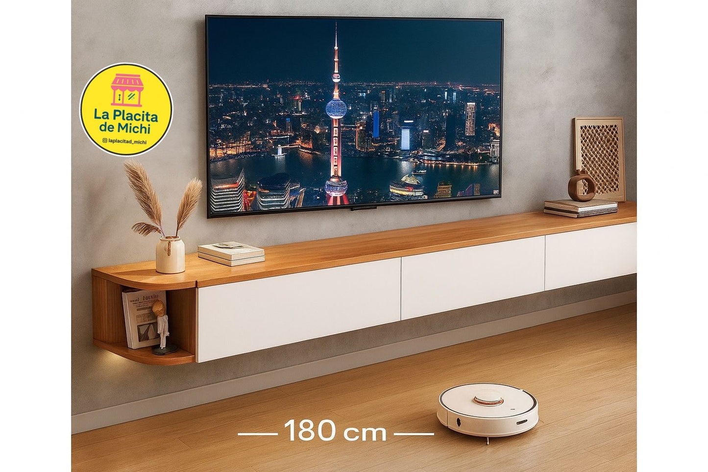 📺✨ Mueble de TV Flotante (180 cm) – Cod.2501031 ✨📺 (Amarillo)

💰 RD$4,495