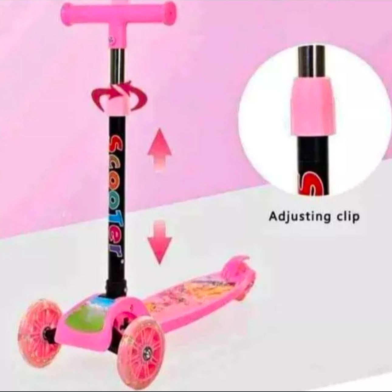 Scooter Patin Infantil Con Luz de 3 Ruedas