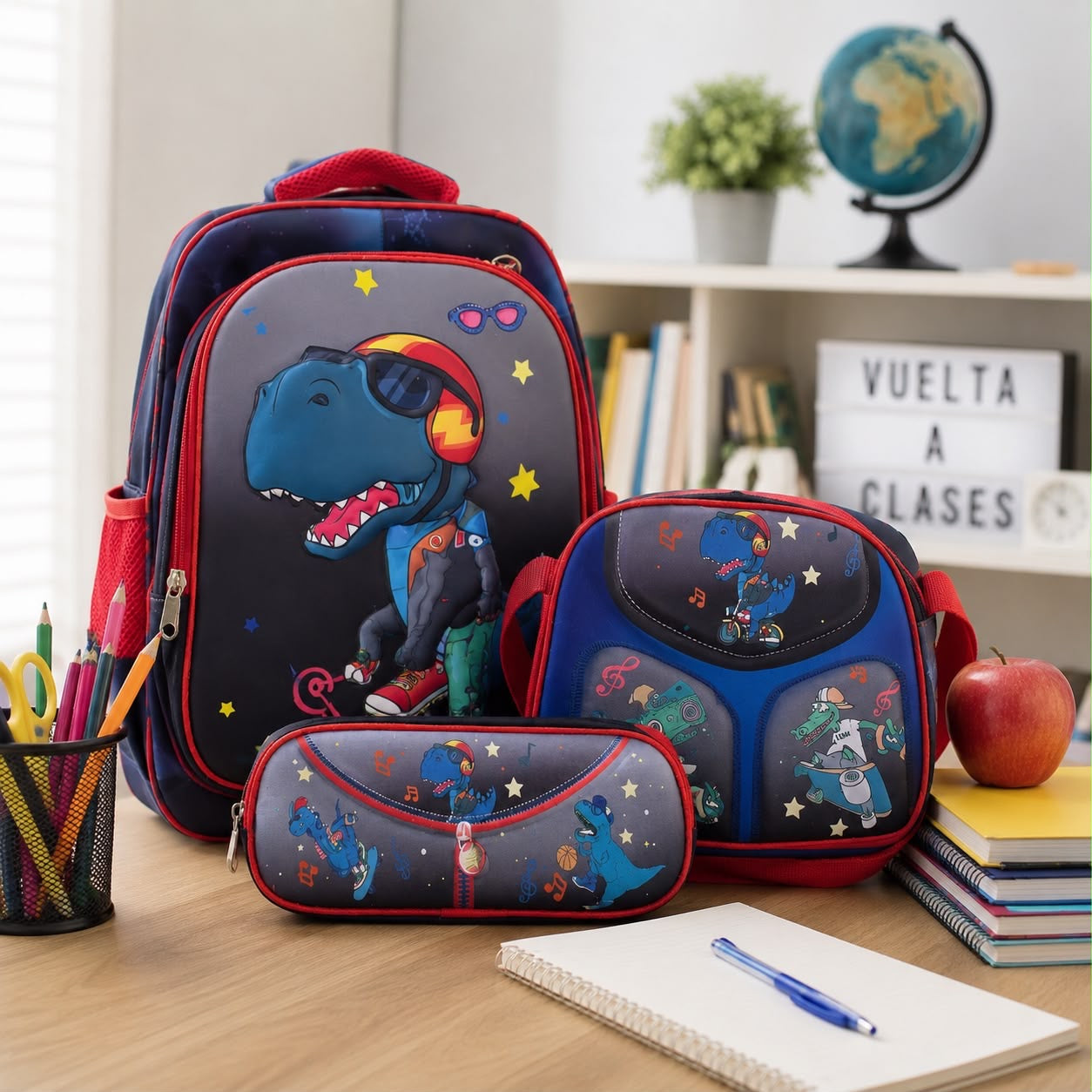 🦖🎒 SET DE MOCHILA ESCOLAR 3 PIEZAS 3D – ¡LA VUELTA A CLASES MÁS DIVERTIDA! 🎒🦖

💰 RD$1,995