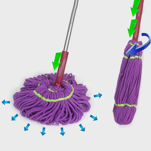 🧹 Trapeador Mágico con Exprimidor de Algodón con Mango Extensible – Fácil de Usar y Súper Absorbente
💰RD$495